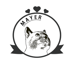 Custom Pet Stamp - Hand-Drawn Pet Portrait - Self-Inking Rubber Stamp Personalized Design STK-6001