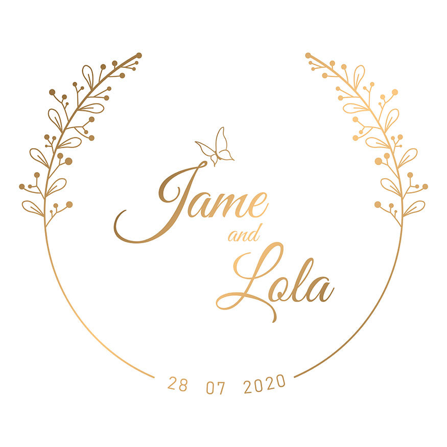Custom Wedding Address Stamp - Personalized Design - Self-Inking Wedding Commemorative Stamp STK-4000