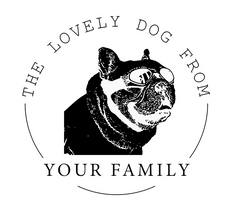 Hand-Drawn Pet Stamp Customization - Personalized Rubber Stamp - Self-Inking Handle Stamp STK-6002