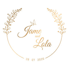 Custom Wedding Address Stamp - Personalized Design - Self-Inking Wedding Commemorative Stamp STK-4000